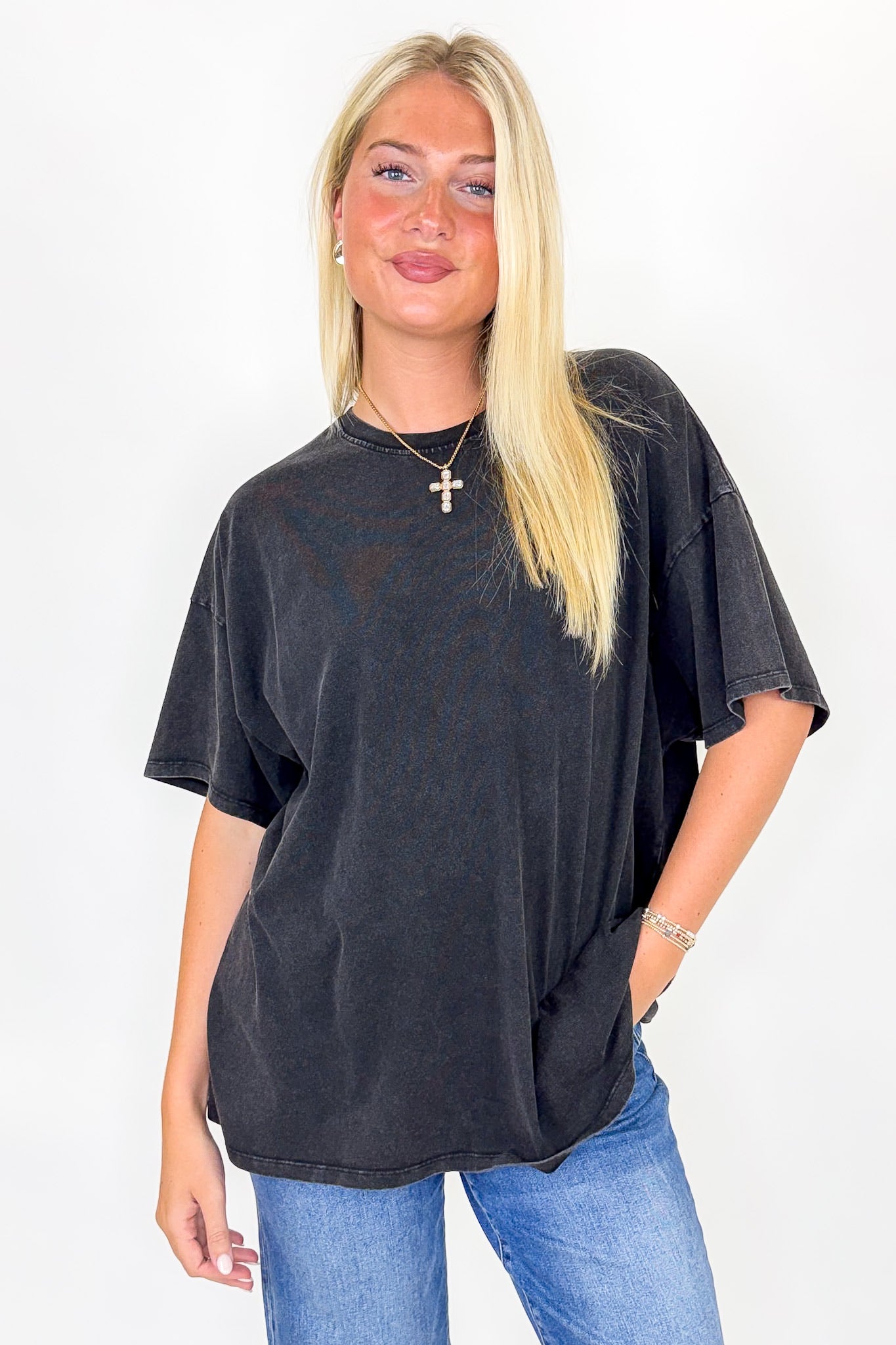 Stay Awhile Mineral Wash Tee - Madison and Mallory