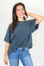 Stay Awhile Mineral Wash Tee - Madison and Mallory