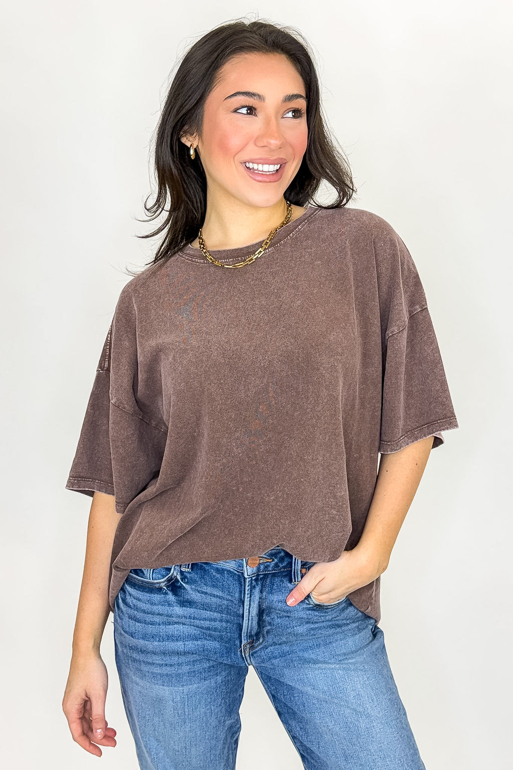 Stay Awhile Mineral Wash Tee - Madison and Mallory