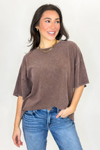 Stay Awhile Mineral Wash Tee - Madison and Mallory