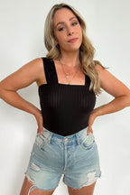  Stellar Weekend Ribbed Bodysuit - FINAL SALE - Madison and Mallory