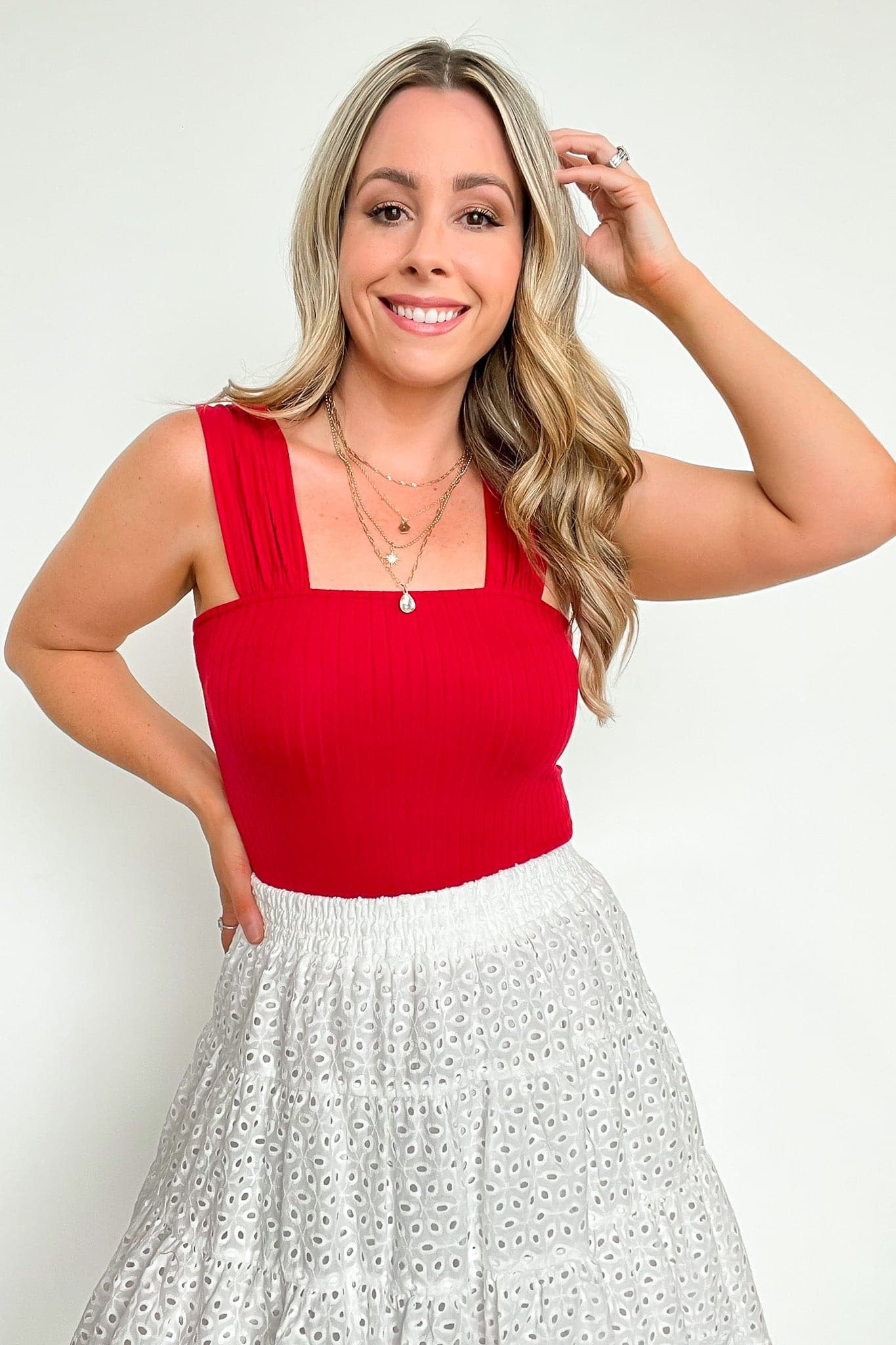  Stellar Weekend Ribbed Bodysuit - FINAL SALE - Madison and Mallory