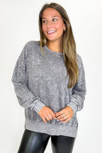 Stonefade Mineral Wash Pullover - FINAL SALE - Madison and Mallory
