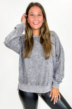 Stonefade Mineral Wash Pullover - FINAL SALE - Madison and Mallory