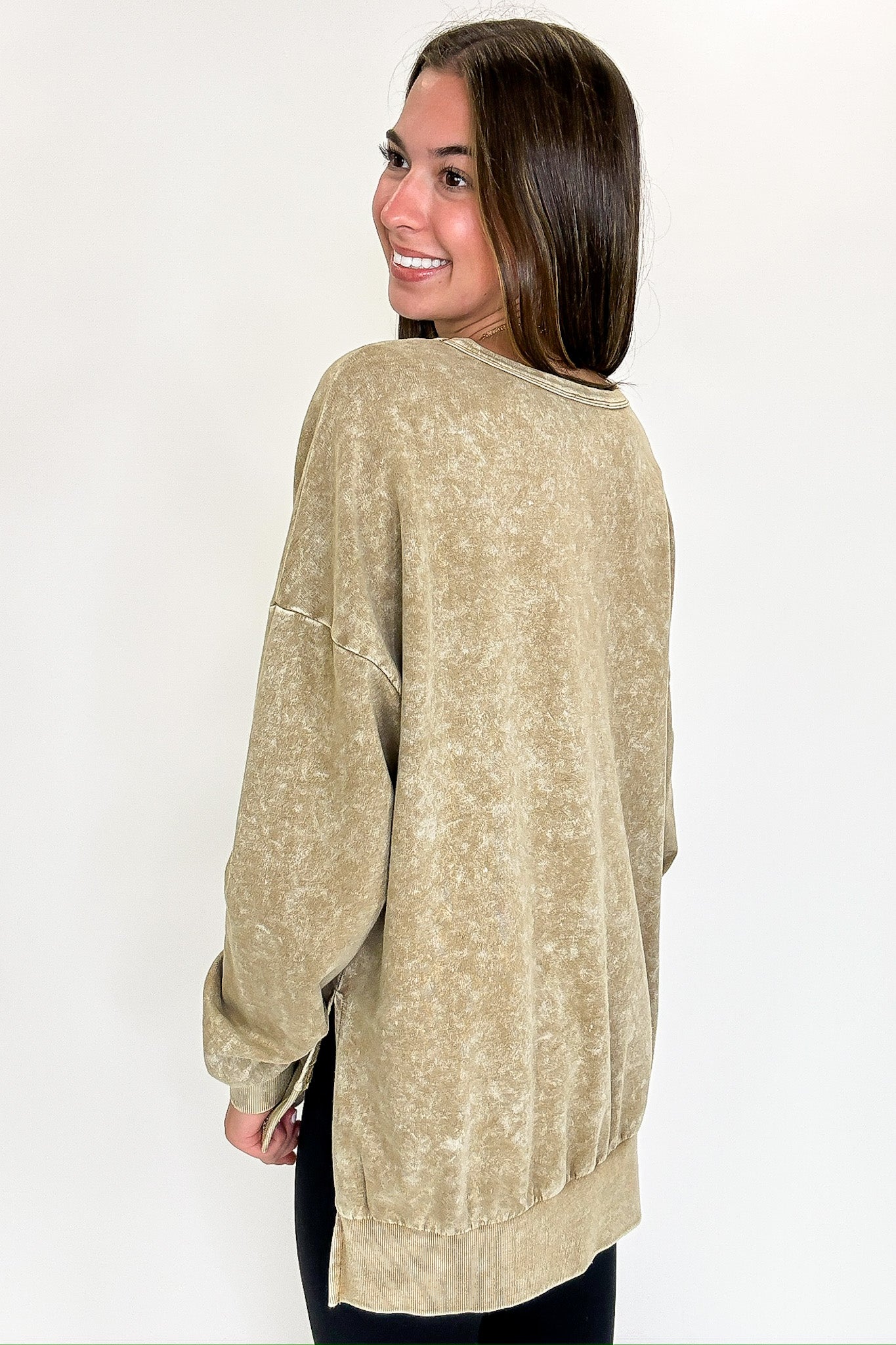 Stonefade Mineral Wash Pullover - FINAL SALE - Madison and Mallory