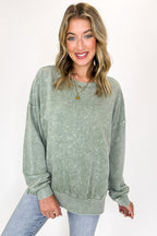 Stonefade Mineral Wash Pullover - FINAL SALE - Madison and Mallory