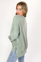Stonefade Mineral Wash Pullover - FINAL SALE - Madison and Mallory