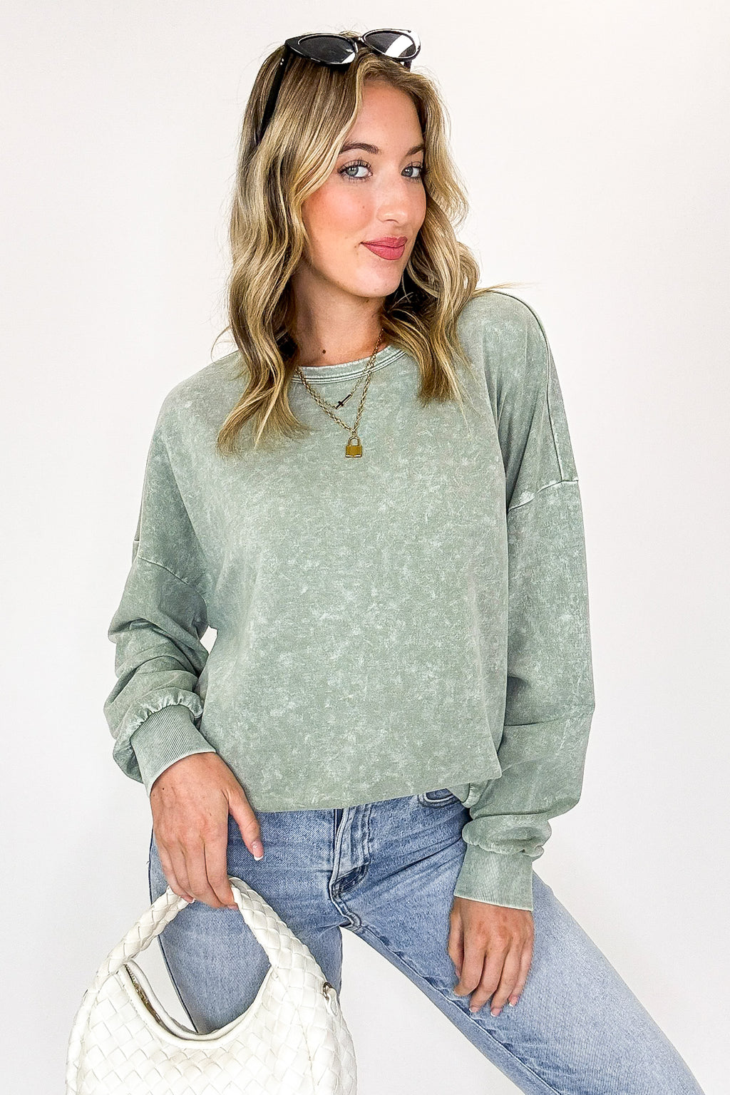 Stonefade Mineral Wash Pullover - FINAL SALE - Madison and Mallory