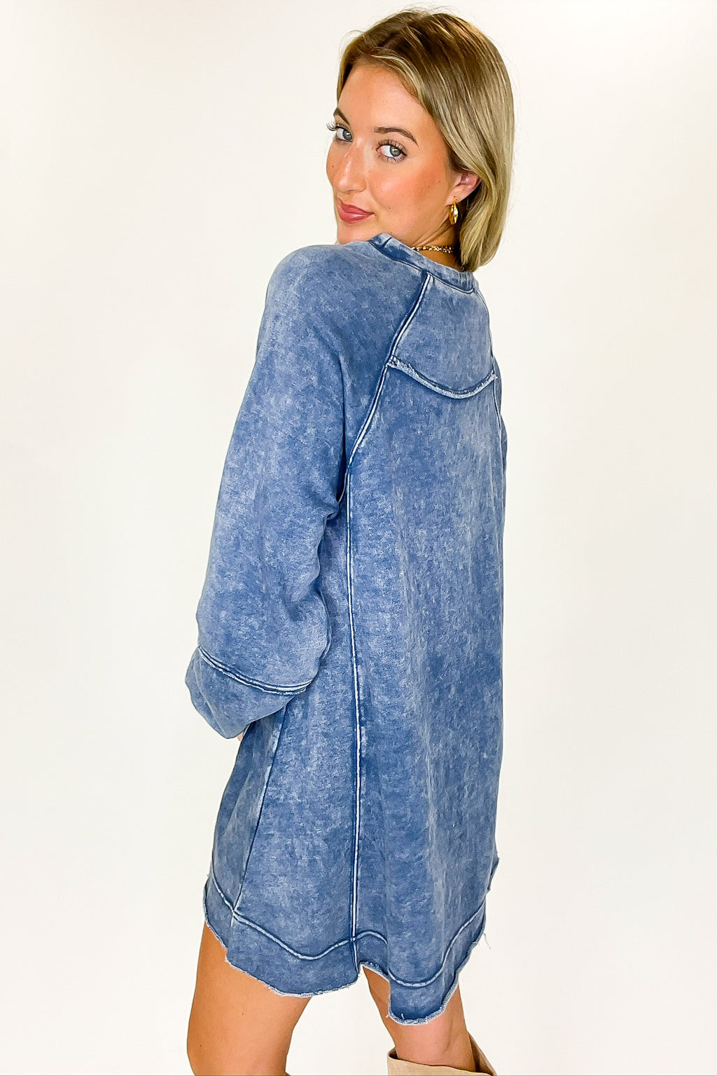 Stoneflow Mineral Washed Oversized A-Line Dress - BACK IN STOCK - Madison and Mallory