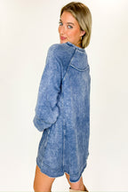 Stoneflow Mineral Washed Oversized A-Line Dress - Madison and Mallory