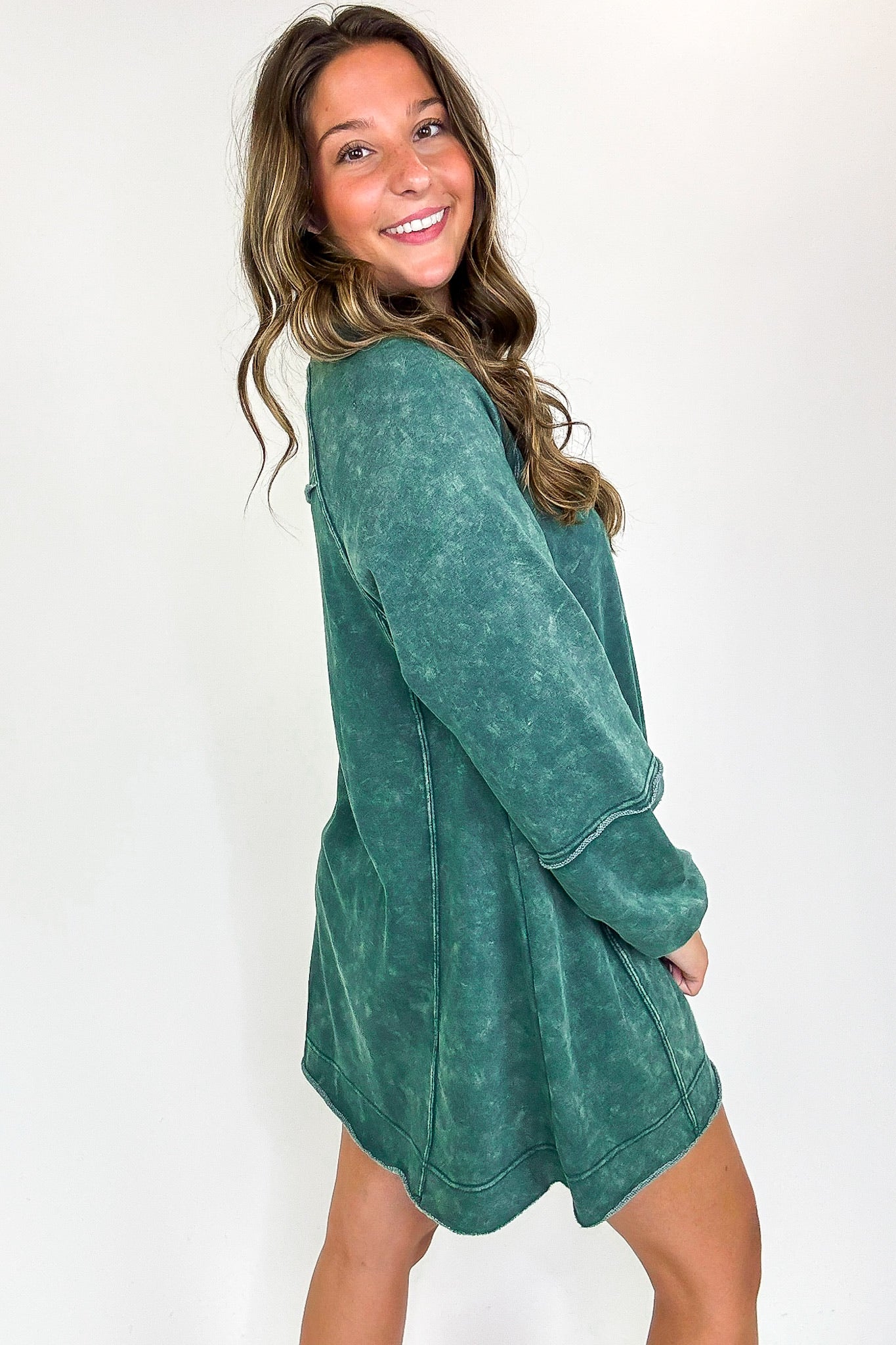 Stoneflow Mineral Washed Oversized A-Line Dress - Madison and Mallory