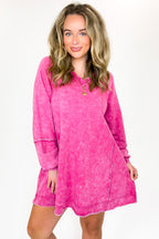 Stoneflow Mineral Washed Oversized A-Line Dress - Madison and Mallory