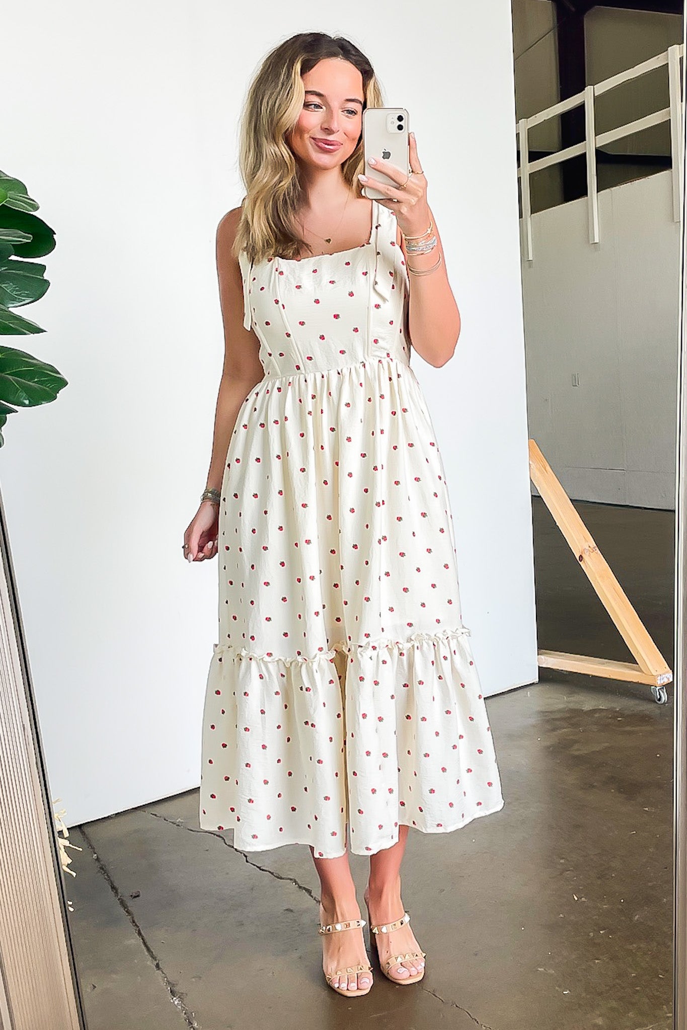Strawberry Fields Tiered Dress - Madison and Mallory