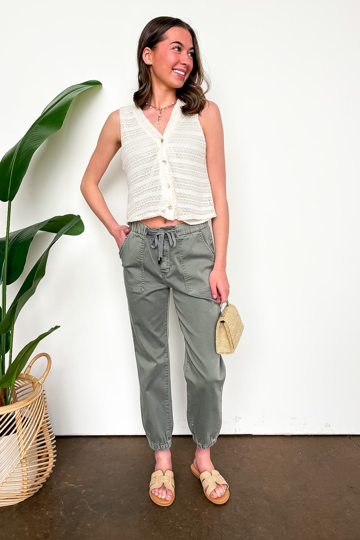 Streetline High Rise Jogger Crop Jeans - Madison and Mallory