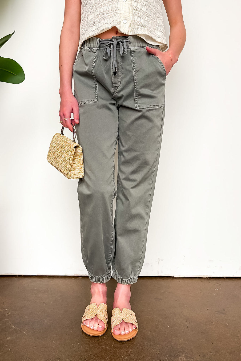 Streetline High Rise Jogger Crop Jeans - Madison and Mallory