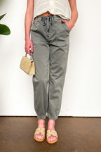 Streetline High Rise Jogger Crop Jeans - Madison and Mallory