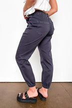 Streetline High Rise Jogger Crop Jeans - Madison and Mallory