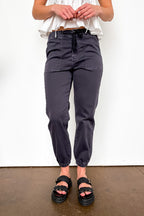 Streetline High Rise Jogger Crop Jeans - Madison and Mallory