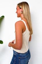 Structured Ease Zip Front Buckle Top - Madison and Mallory