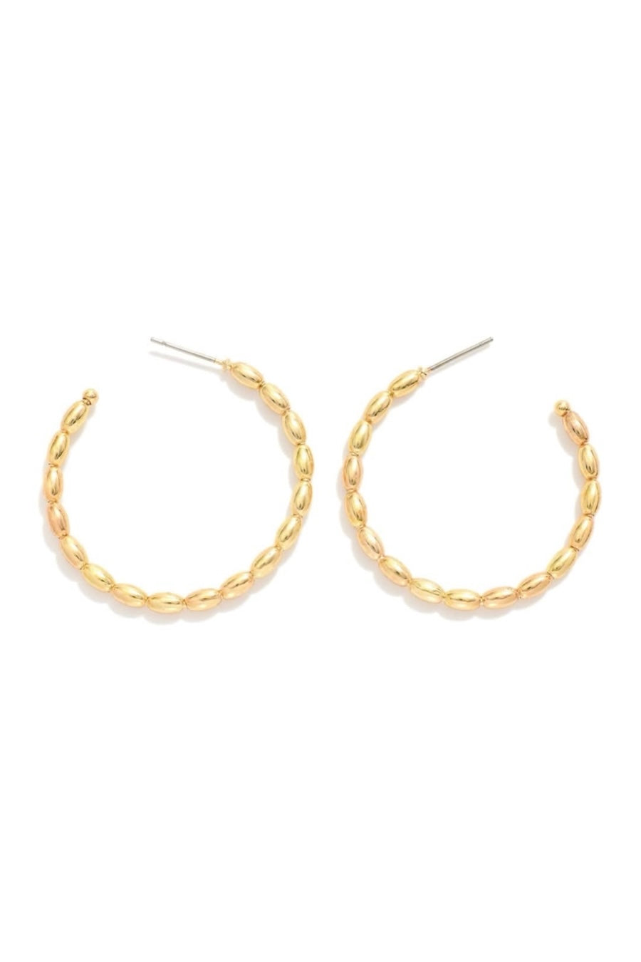 Stun and Done Beaded Hoop Earrings - FINAL SALE - Madison and Mallory