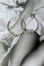 Gold/Silver Stun and Done Beaded Hoop Earrings - FINAL SALE - Madison and Mallory