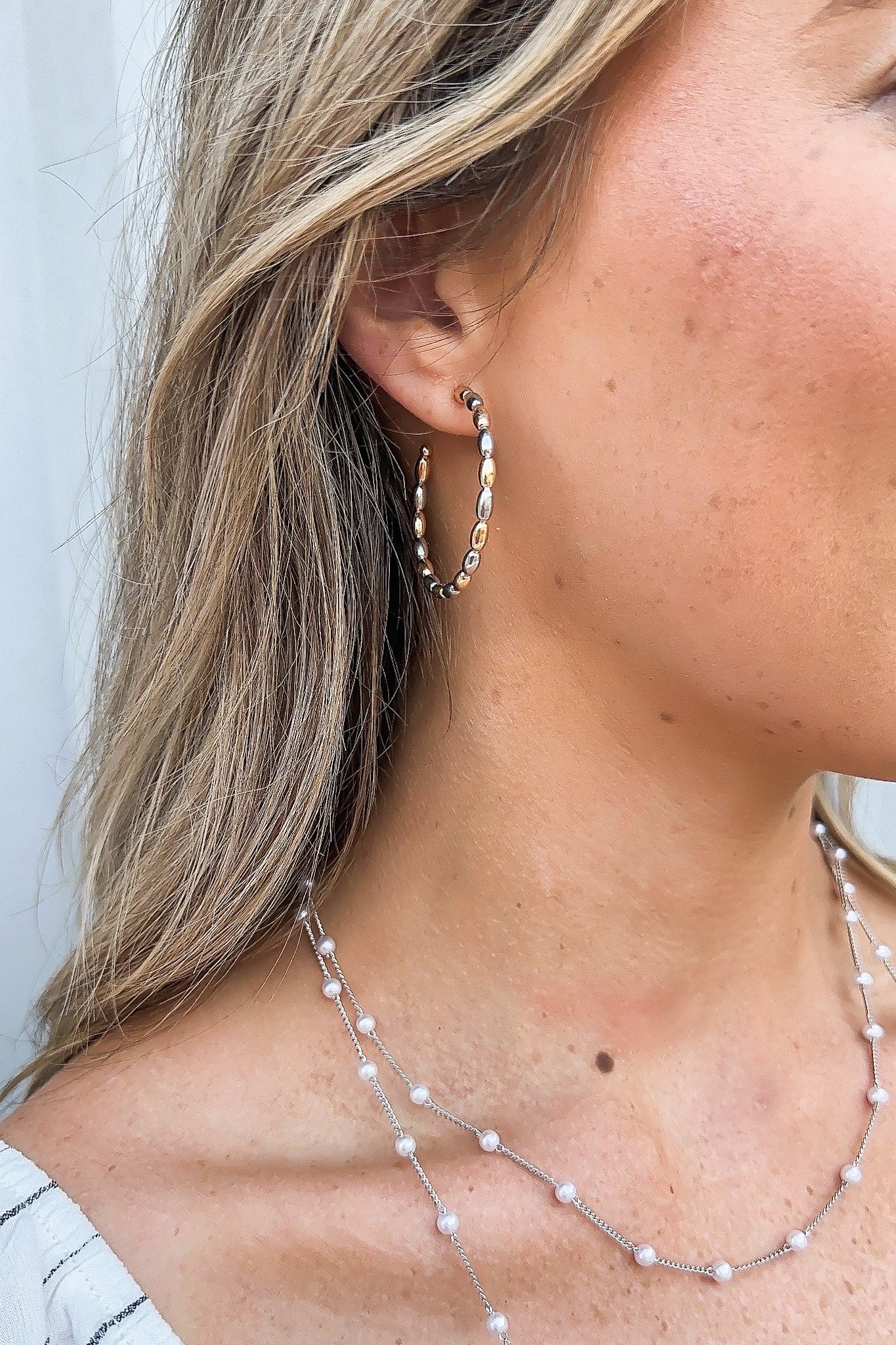 Stun and Done Beaded Hoop Earrings - FINAL SALE - Madison and Mallory