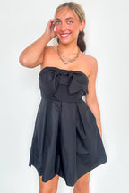 Suave Mood Bow Balloon Hem Strapless Dress - FINAL SALE - Madison and Mallory