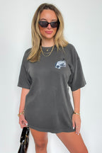 Black / S Subscribe to My Podcast Relaxed Graphic Tee - FINAL SALE - Madison and Mallory