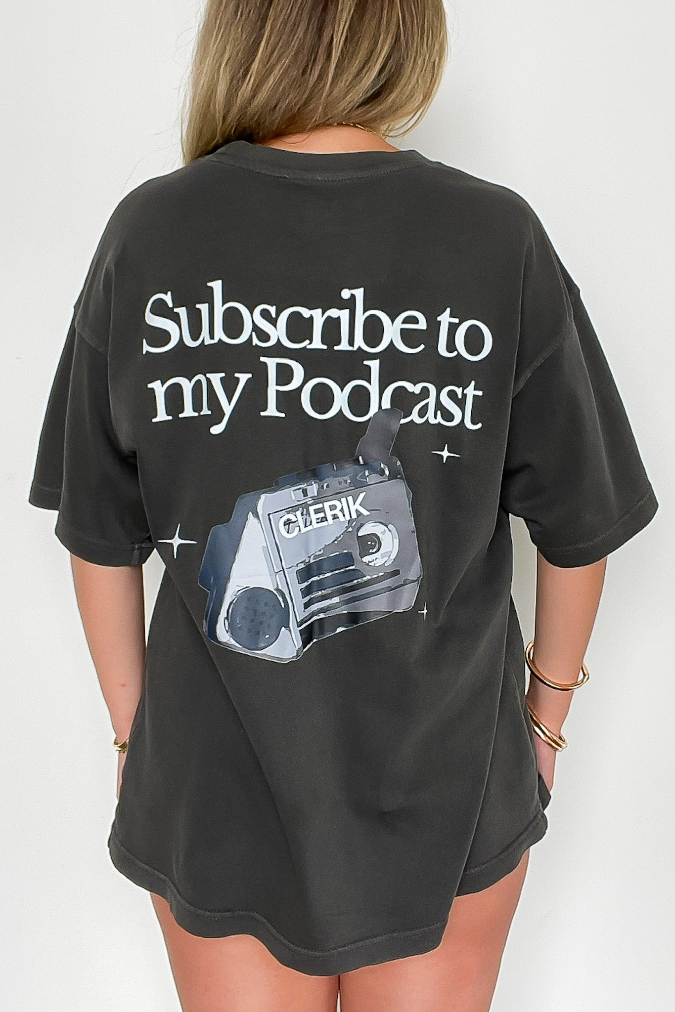 Subscribe to My Podcast Relaxed Graphic Tee - FINAL SALE - Madison and Mallory