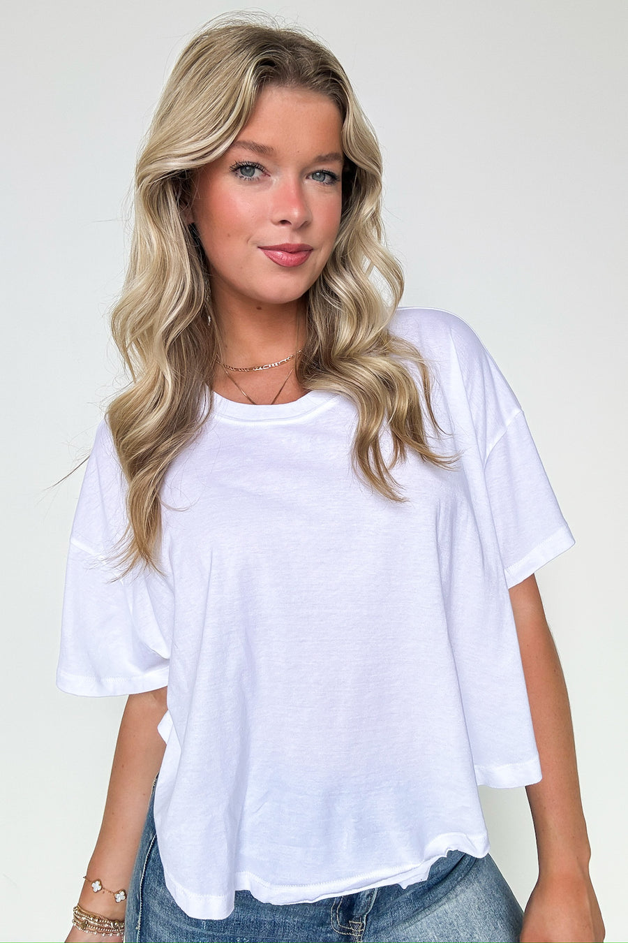  Suburban Legends Round Neck Flowy Top - Madison and Mallory
