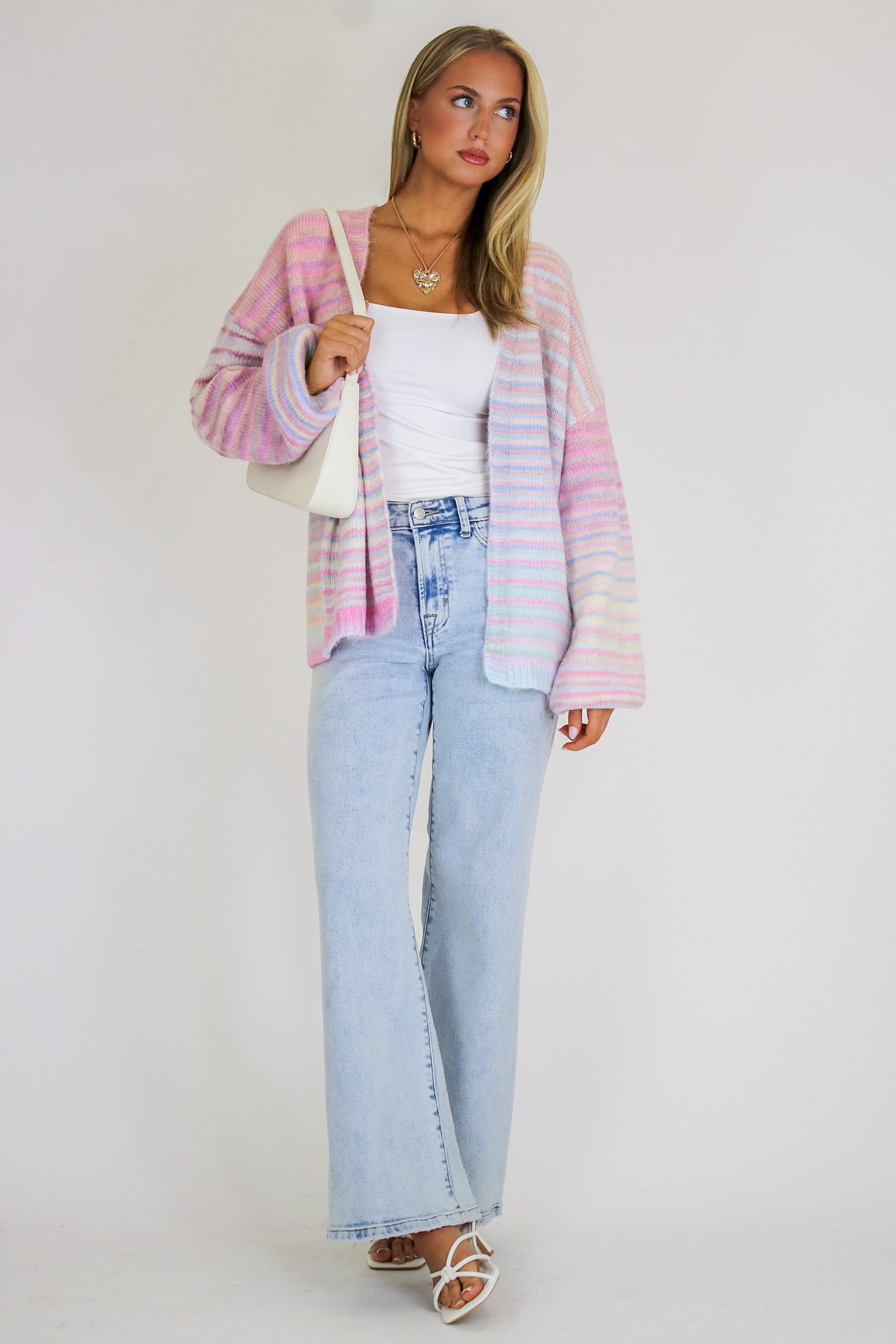Sugar Stripe Knit Cardigan