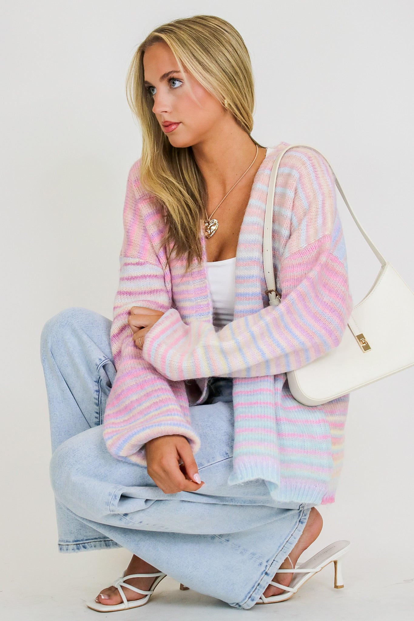 Sugar Stripe Knit Cardigan