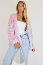 Sugar Stripe Knit Cardigan - Madison and Mallory