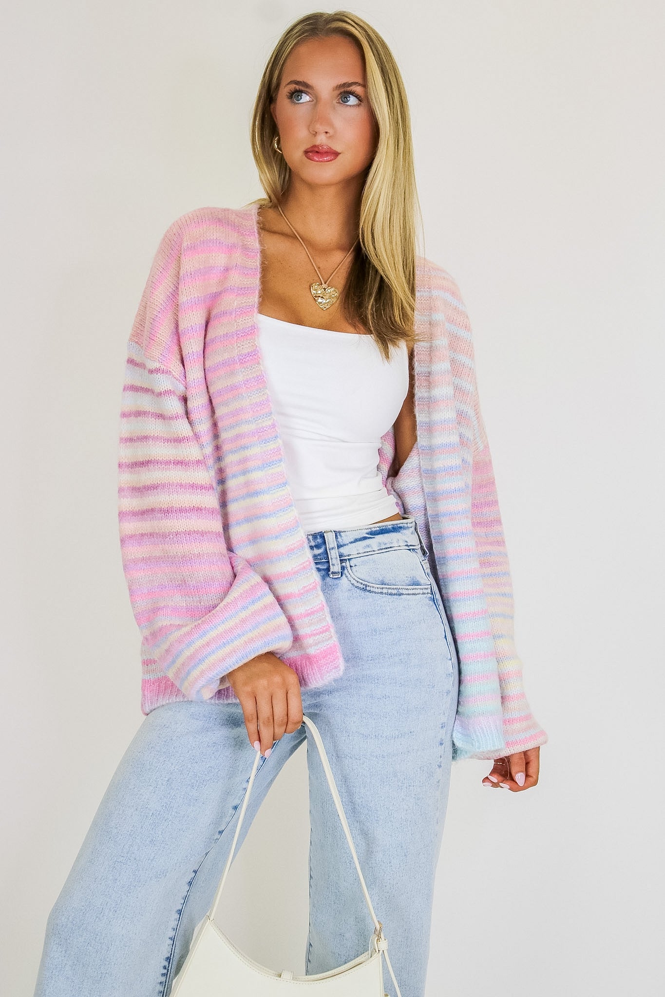 Sugar Stripe Knit Cardigan