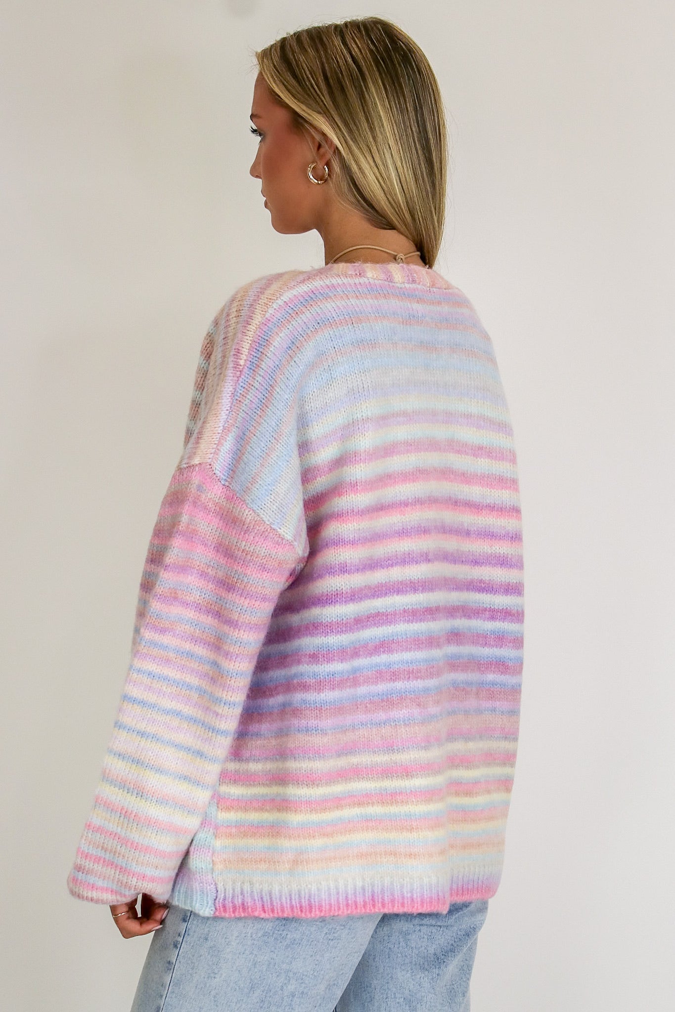 Sugar Stripe Knit Cardigan