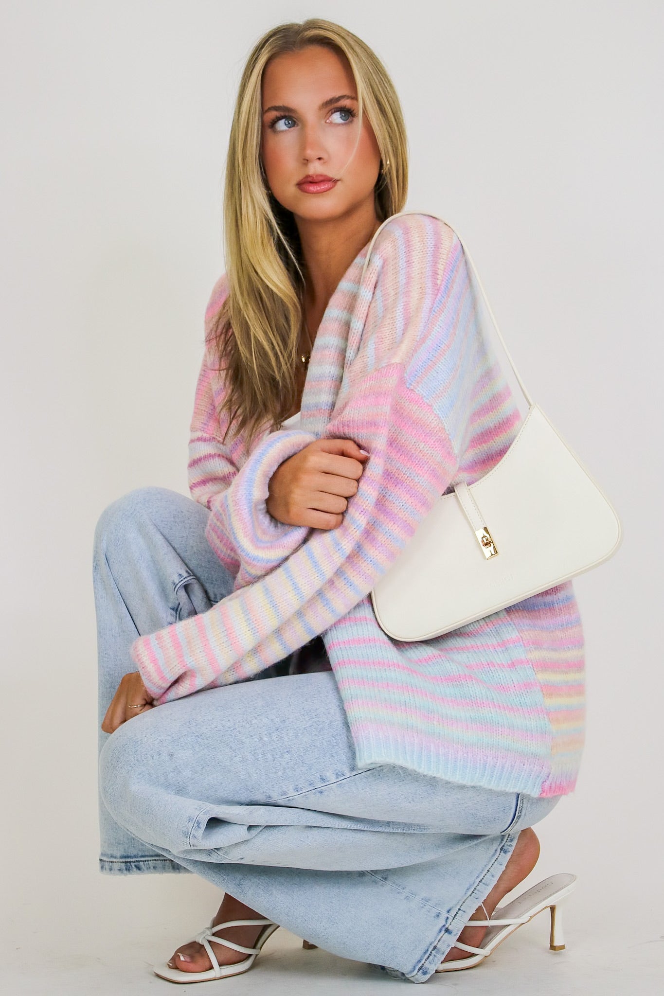 Sugar Stripe Knit Cardigan