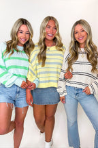 Sublime Lines Striped Knit Sweater - Madison and Mallory