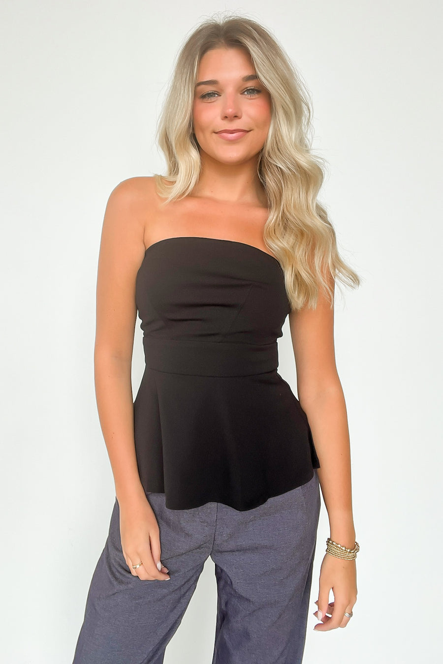  Sultry Simplicity Fit and Flare Tube Top - FINAL SALE - Madison and Mallory