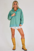 Summit Comfort Thermal Placket Detail Sweatshirt - Madison and Mallory