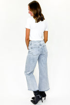 Summit High Rise Ankle Wide Leg Jeans - FINAL SALE - Madison and Mallory