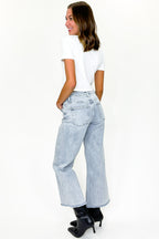 Summit High Rise Ankle Wide Leg Jeans - FINAL SALE - Madison and Mallory