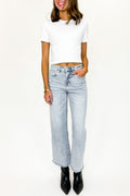 25 / Electric Blue Summit High Rise Ankle Wide Leg Jeans - FINAL SALE - Madison and Mallory