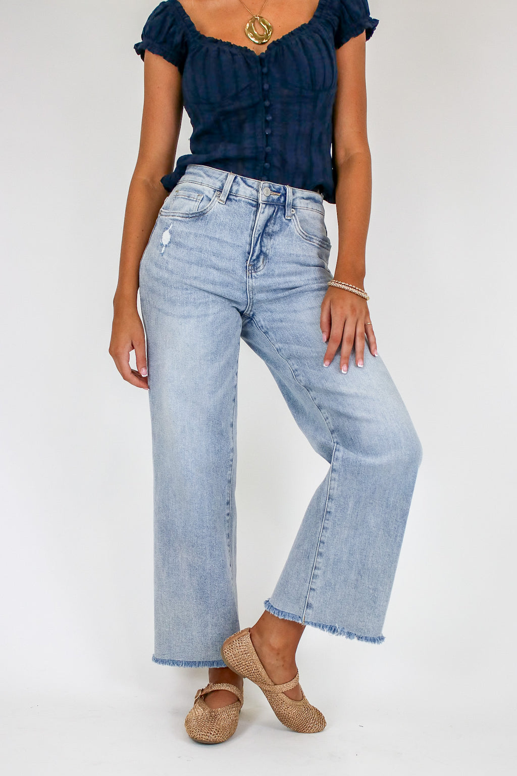 Summit Wide Leg Jeans - Madison and Mallory