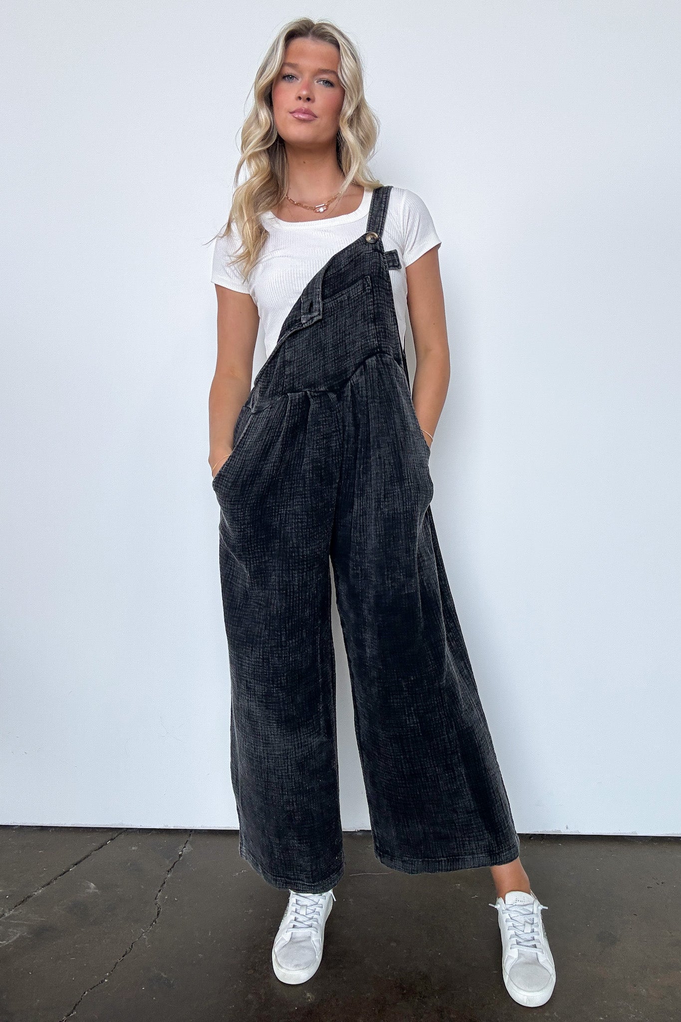 Black / S Sun-Glazed Overalls - BACK IN STOCK - Madison and Mallory