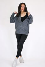 Sunday Morning Henley Button Sweater