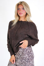 Sunday Morning Henley Button Sweater