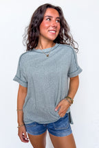 Sunday Muse Melange High Low Tee - BACK IN STOCK