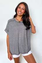 Sunday Muse Melange High Low Tee - BACK IN STOCK