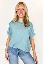 Sunday Muse Melange High Low Tee - BACK IN STOCK
