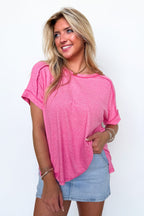 Sunday Muse Melange High-Low Tee